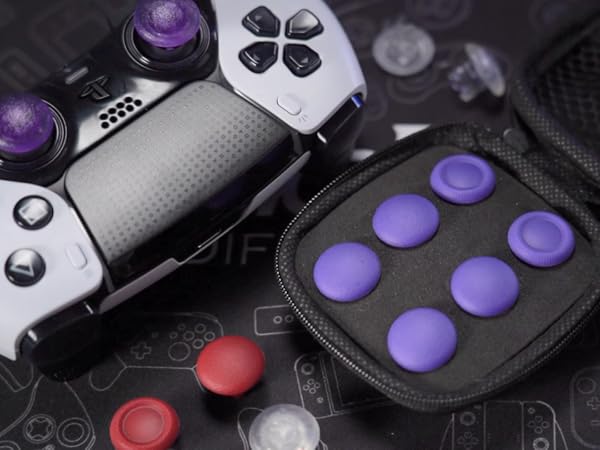 eXtremeRate Replacement Swappable Thumbsticks for PS5 Edge Controller Interchangeable Joystick Caps