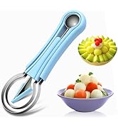 Suuker Melon Baller Scoop Set,Professional 4 In 1 Stainless Steel Fruit Carving Tools Knife Kit, ...