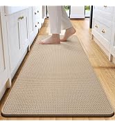 QiCaiJia Waffle Kitchen Mats for Floor, Super Absorbent Kitchen Mat Kitchen Rugs Non Slip Washabl...