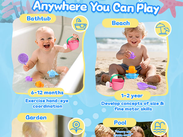 toddler toys age 1-2 pool toys beach toys shower toys sand toys