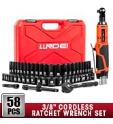 3/8" Cordless Ratchet Wrench Set
