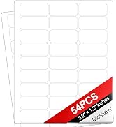 54pcs Magnetic Dry Erase Labels White Name Tags Flexible Reusable Magnetic Label Stickers for Whi...
