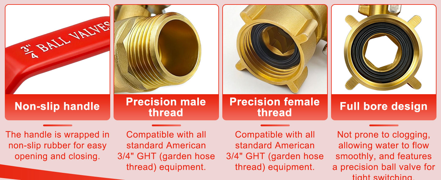 3/4 brass garden hose shut off valve