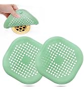 Hair Catcher,Square Drain Cover for Shower Silicone Hair Stopper with Suction Cup,Easy to Install...