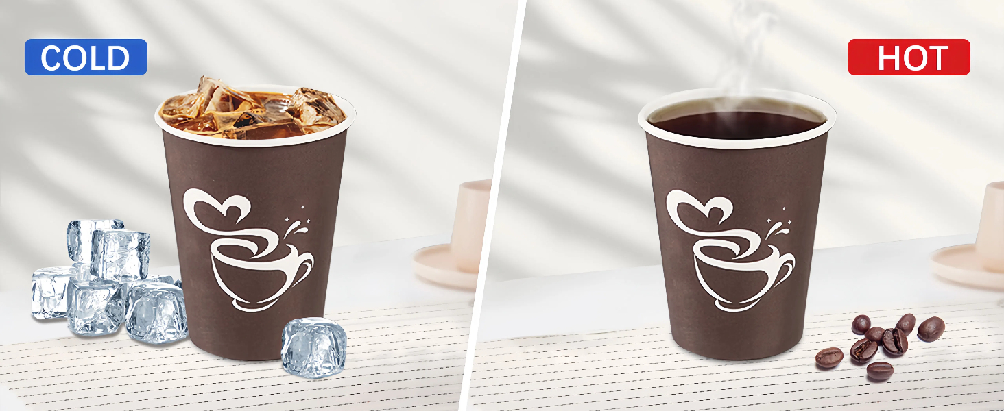 paper cups for hot or cold beverage