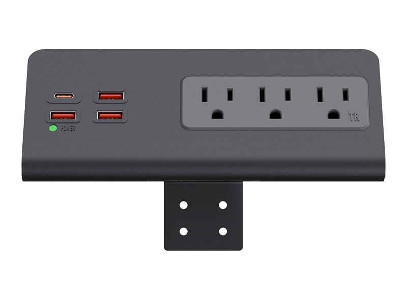 power strip desk clamp on power strip desk edge mounted table top power strip desk outlet station