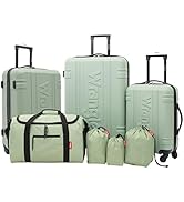 Wrangler Venture Luggage and Travel Set, Laurel, 7-Piece Set