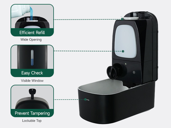 wall-mounted soap dispenser