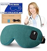 FACEMOON Heated Eye Mask for Dry Eyes: Electric Warm Compress for Blepharitis Stye Tired Eyes - C...