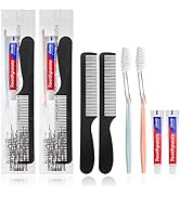 HQSLsund 50 Pack Disposable Toothbrushes with Toothpaste and Comb for Homeless Individually Wrapp...