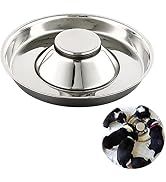 Yudansi Stainless Steel Puppy Weaning Bowls,Cat Bowls for Food Water, Puppy Feeder Bowl Whelping ...