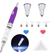 benote Original Diamond Art Painting Pen Lighted Drill Pen 2.0 Metal Sticky Pen Tips, Diamond and...