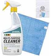 GLOBAL PACKING SOLUTIONS CLR PRO Multi-Surface Cleaner, Removes Soil and Grime, Lemon Scent, 32 F...