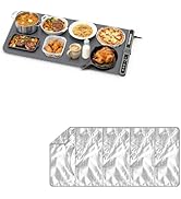 HomeElves Warming Mat for Food 32"x15" with Heat Resistant Mat( 35.4"x15.7")