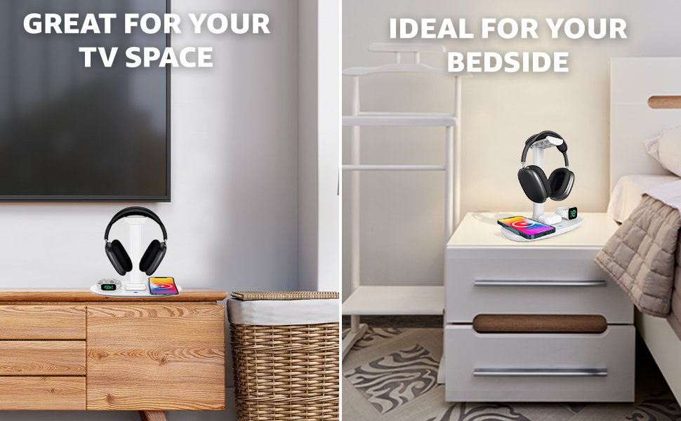 TV space Bedside, headphones stand airpods max stand airpod max stand headphone stand for desk