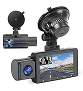 Dual Dash Cam Front and Inside 1080P Dash Camera for Cars IR Night Vision Car Camera for Taxi Acc...