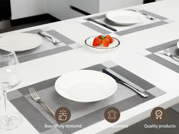 Vinyl Placemat Grey