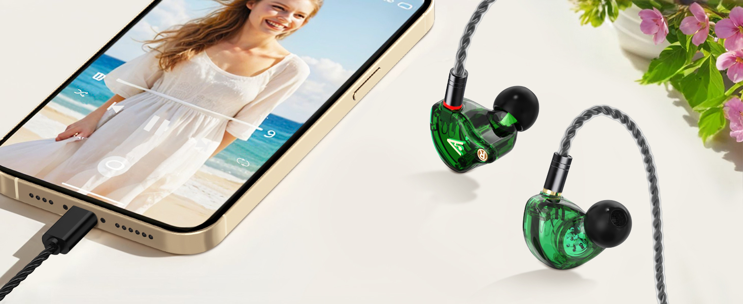 Audiovance HiFi Wired Earbuds Vibes 202
