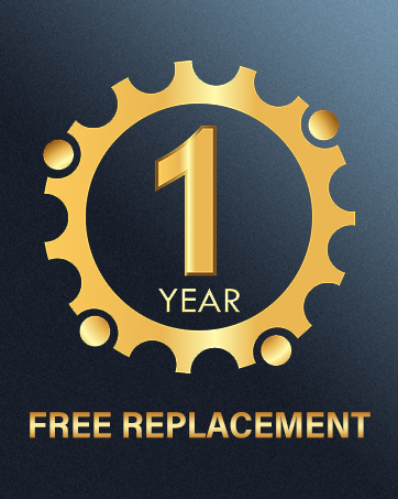 1 year free replacement