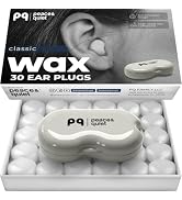 Peace&Quiet PQ Wax Ear Plugs for Sleeping - 30 Silicone Wax Earplugs