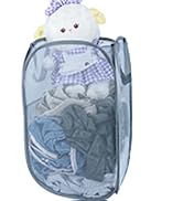 Collapsible Laundry Hampers. Pop Up Laundry Basket Mesh with Pocket, Anti-tear, Light Breathable,...