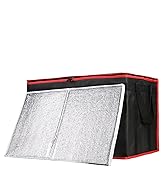 CIVJET 1-Pack Insulated Food Delivery Bag with Hard Bottom, XXX-Large Commercial Food Warmers for...