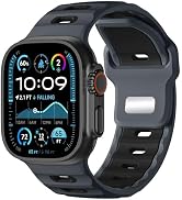 Wepro Sport Bands for Apple Watch Ultra 3 Ultra 2 Ultra Band 49mm 46mm 45mm 44mm 42mm for Men, Wa...