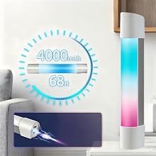 Rechargeable mood light with 4000mAh large-capacity battery
