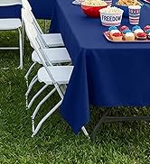 misaya 8 Packs Disposable Plastic Table Cloth, 54 x 108 Inch Waterproof Rectangle Tablecloth, Lea...