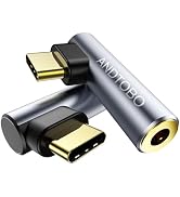 2 Pack USB C To 3.5mm Audio Adapter, USB Type C To 3.5mm Female Headphone Jack Dongle Aux Adapter...