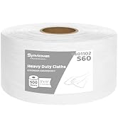 Synvicovan Cleanroom Wipes Heavy Duty Cloths, Lint-Free and Extra Absorbent Towels Jumbo Roll, Wh...