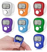 CHGANG 7 Pack Electronic Finger Tally Counter,5 Digit LCD Electronic Digital Display,Hand Tally C...