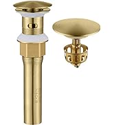 KAIYING Pop Up Drain, Bathroom Sink Drain Stopper with Overflow, Vessel Sink Drain Assembly with ...