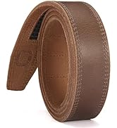 CHAOREN Ratchet Belt Replacement Strap 1 3/8”, Leather Belt Strap for 40MM Slide Click Buckle
