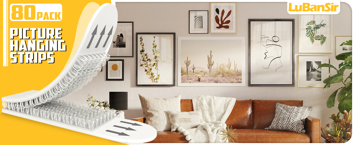No damage adhesive picture hangers