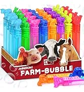 32Pcs Animal Farm Bubbles with Gift Box, Party Favors for Kid, Mini Dog/Horse Bubble Wands Bulk, ...
