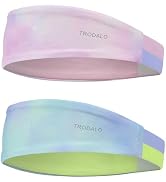Trodalo Kids Sports Headbands for Girls Boys, Moisture Wicking Elastic Cooling Sweatbands, Non-Sl...