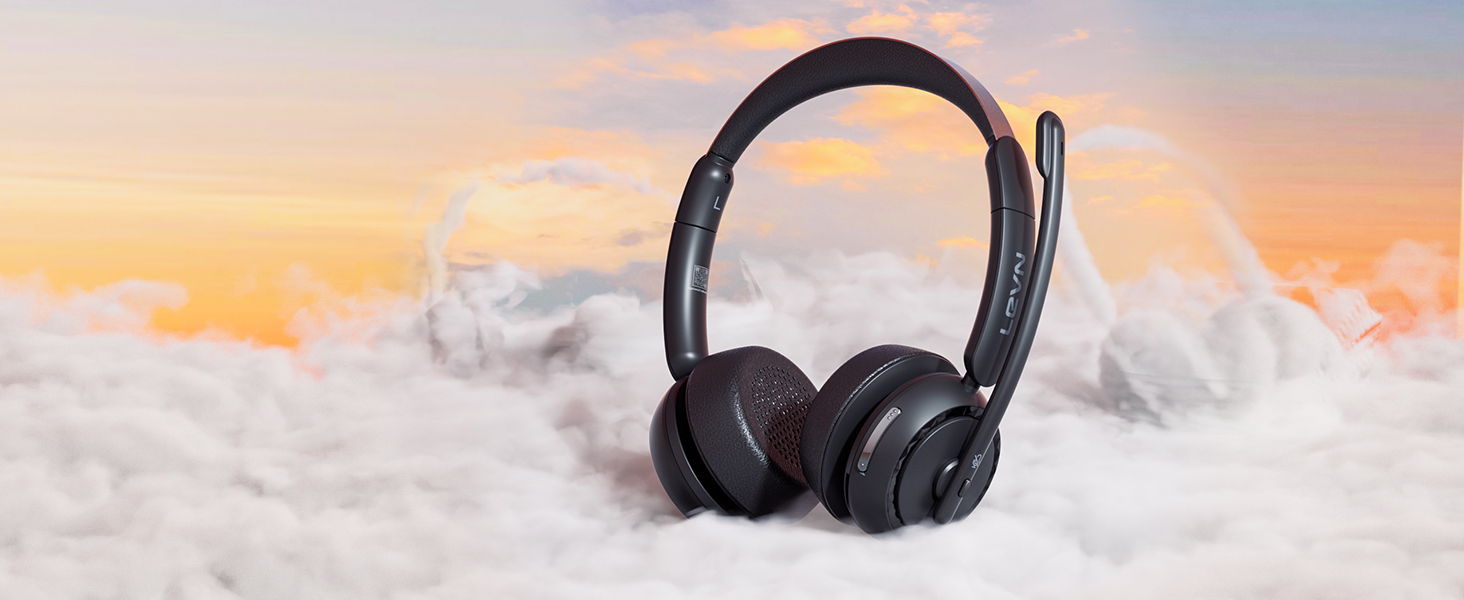 wireless headset with mic for work