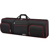 SNIGJAT 76 Key Keyboard Case Soft (Interior: 48.4"x 18"x6.1"), Padded Piano Case with Handle and ...