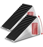 Mzsyxxm 2 Pack Heavy Duty Door Stoppers for Bottom of Door, 3 Inches High Adjustable Spring Large...