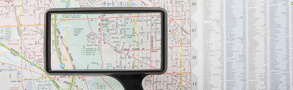 MAG0005 - Jumbo Rectangular Handheld Magnifying Glass