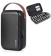 Luxtude Travel Sunglasses Organizer Case for Women Men, Glasses Case Multiple Pairs w/Adjustable ...