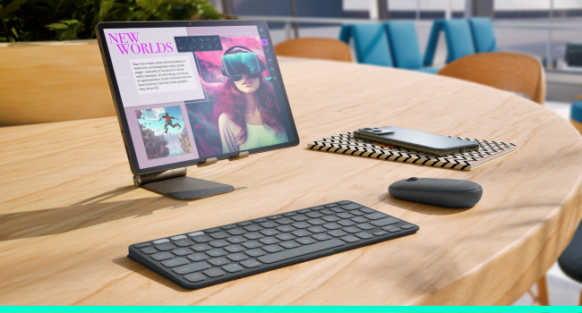 Keys-To-Go 2 Portable Bluetooth Slim Keyboard for Tablet With Built-in Cover