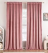 Pom Pom velvet curtains
