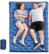 Double Sleeping Pad for Camping, Extra Thick 6 Inch Sleeping Mat Camping for 2 Person Self Inflat...