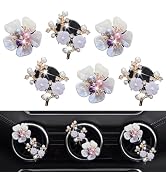6 Pcs White Shell Daisy Flower and Cherry Blossom Air Vent Clip Accessories Air Conditioning Outl...