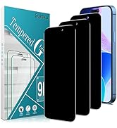 Slanku [3 Pack Privacy Screen Protector for iPhone 16 Pro Max Tempered Glass Film, Anti-Spy, Full...