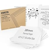 200 Sheets Thermal Printer Paper, 8.5
