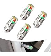 Hugwits 4 PCS Tire Pressure Monitor Valve Stem Caps, 2.4 Bar 36PSI Sensor Indicator Tire Stem Cap...