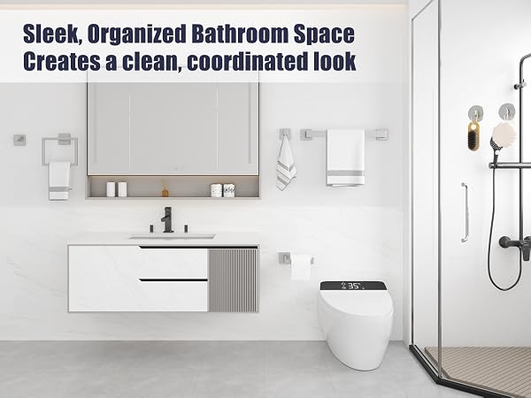 bathroom accessory set